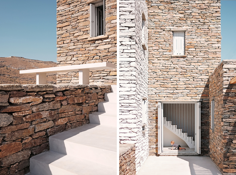 Rocksplit house, Cyclades • Les Bons Détails