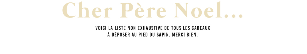La liste au Père Noël • Les Bons Détails